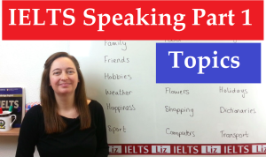 speaking part 1 topics